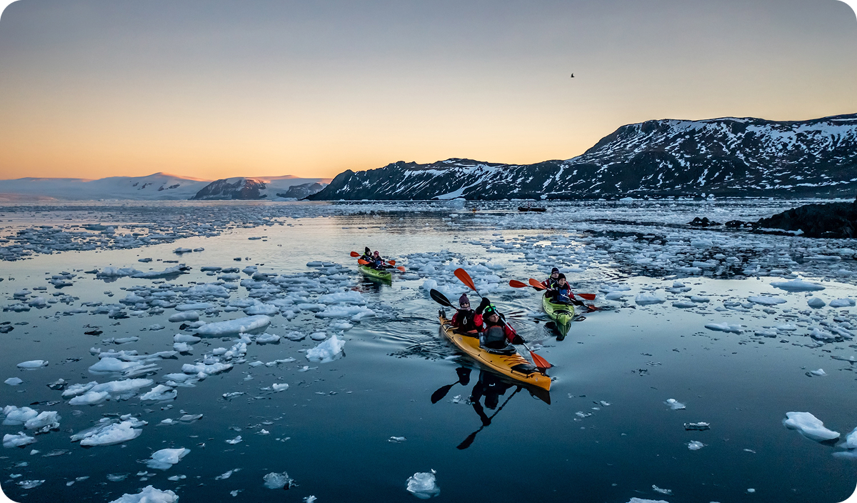 Kayak the waters